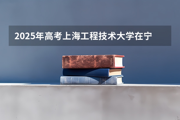 2025年高考上海工程技术大学在宁夏投档分数线总汇（2026参考）