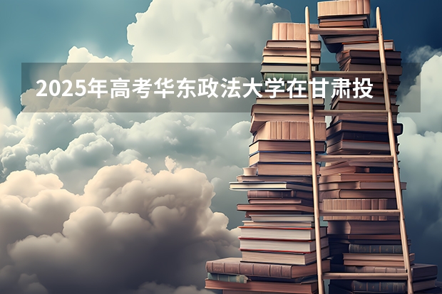 2025年高考华东政法大学在甘肃投档分数线总汇（2026参考）