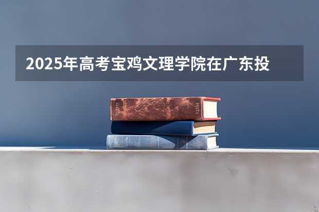 2025年高考宝鸡文理学院在广东投档分数线总汇（2026参考）