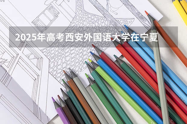 2025年高考西安外国语大学在宁夏投档分数线总汇（2026参考）