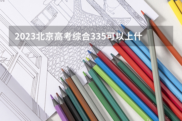 2023北京高考综合335可以上什么大学
