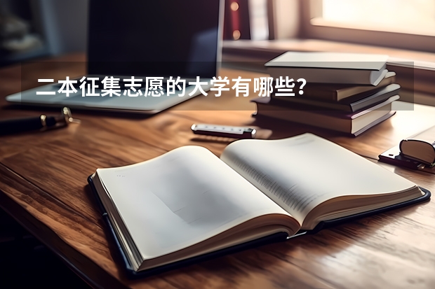 二本征集志愿的大学有哪些？