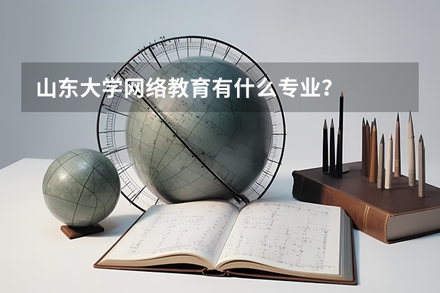 山东大学网络教育有什么专业?