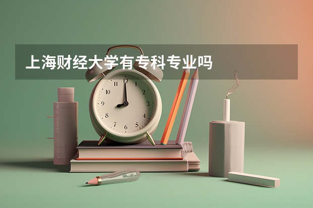 上海财经大学有专科专业吗