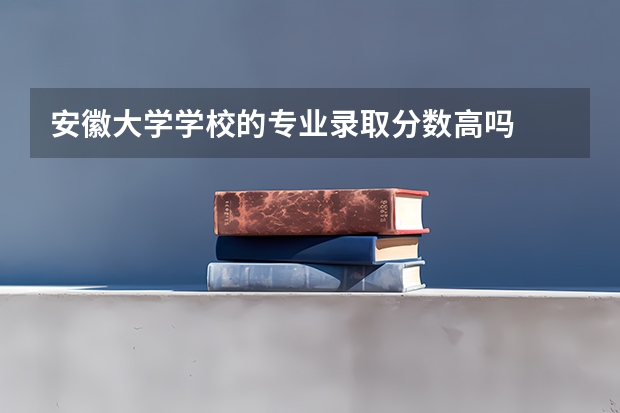 安徽大学学校的专业录取分数高吗
