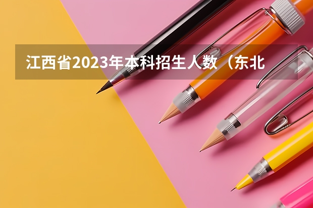 江西省2023年本科招生人数(东北电力大学招生计划)
