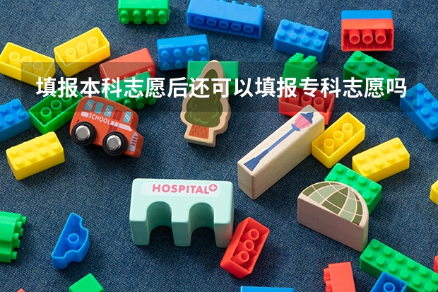 填报本科志愿后还可以填报专科志愿吗?