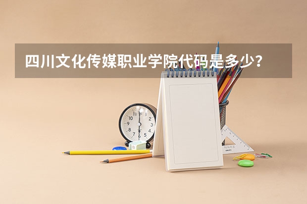 四川文化传媒职业学院代码是多少？