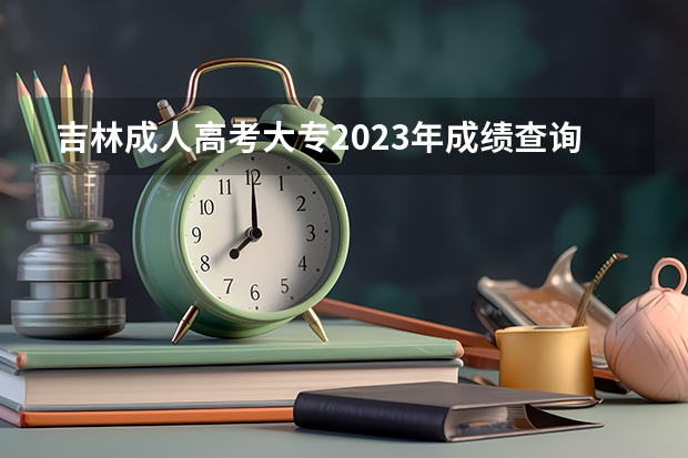 吉林成人高考大专2023年成绩查询入口 网址是什么?