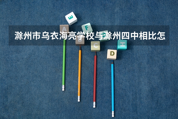 滁州市乌衣海亮学校与滁州四中相比怎么样