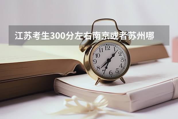 江苏考生300分左右南京或者苏州哪个大专上起来比较稳当(不限文理的学校,本人文科生,想上机械类专业)