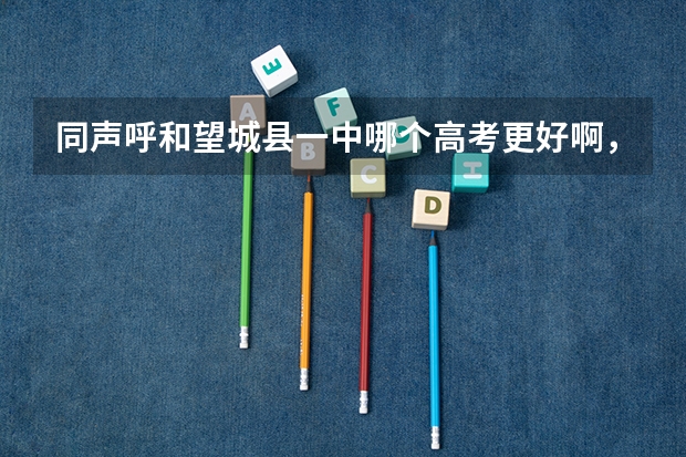 同声呼和望城县一中哪个高考更好啊,还有各个方面情况啊