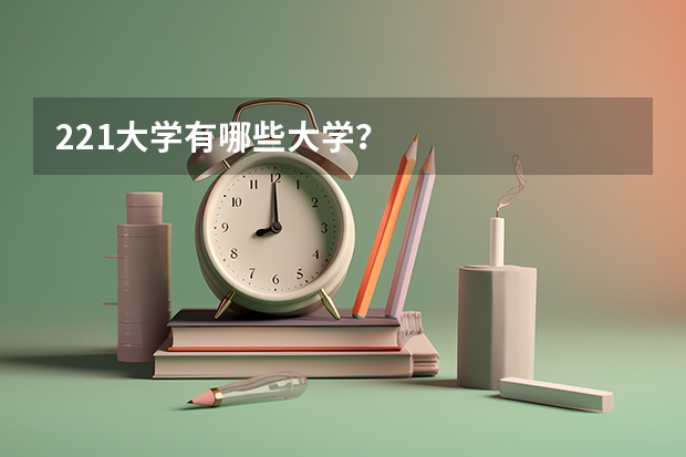 221大学有哪些大学？