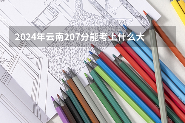 2024年云南207分能考上什么大学?