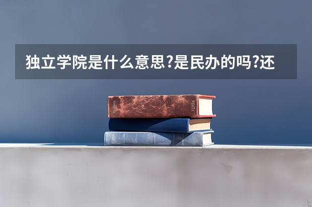 独立学院是什么意思?是民办的吗?还有......