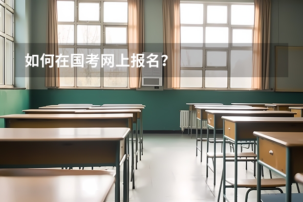 如何在国考网上报名？