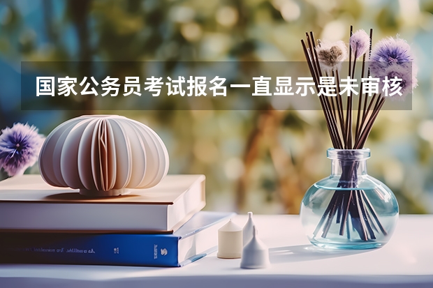 国家公务员考试报名一直显示是未审核是什么意思