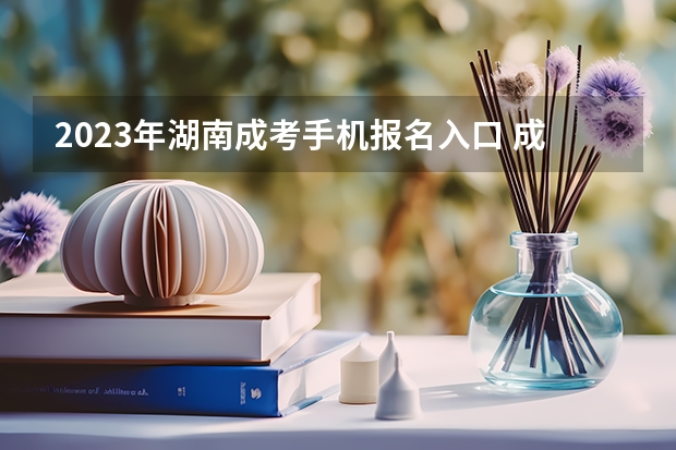 2023年湖南成考手机报名入口 成人高考手机怎么报名