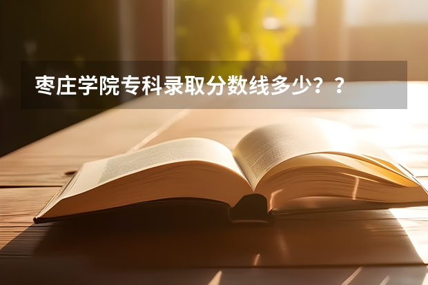 枣庄学院专科录取分数线多少？？