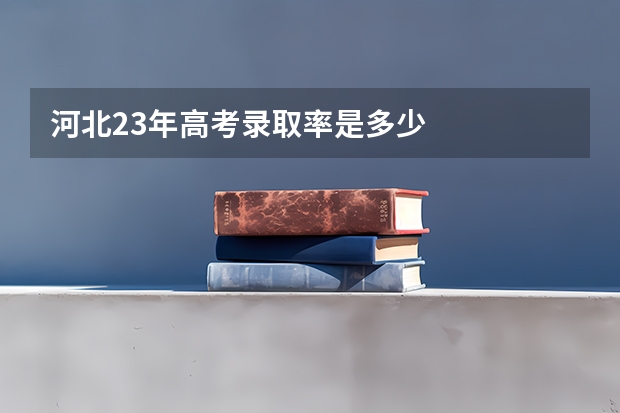 河北23年高考录取率是多少