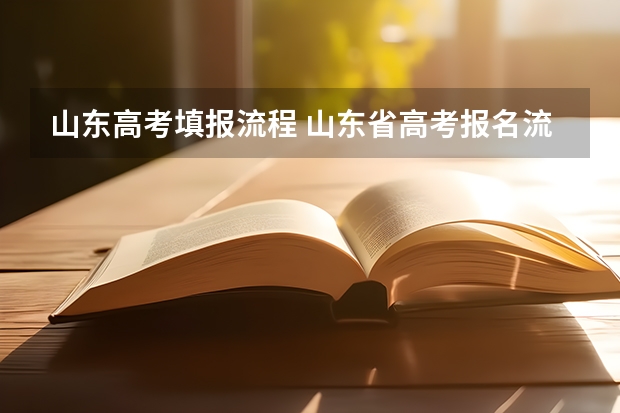 山东高考填报流程 山东省高考报名流程