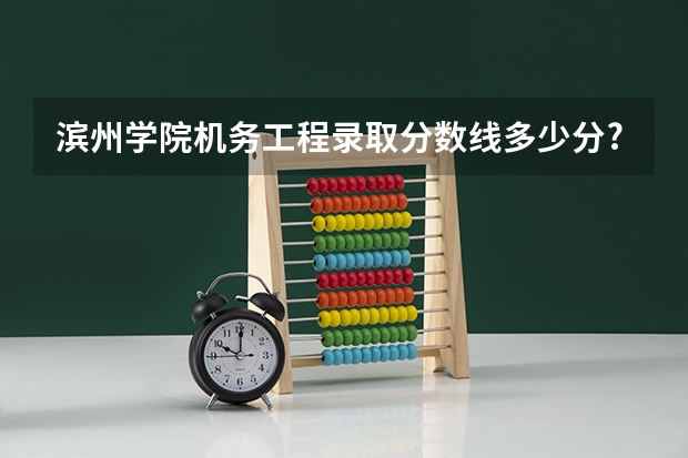滨州学院机务工程录取分数线多少分?