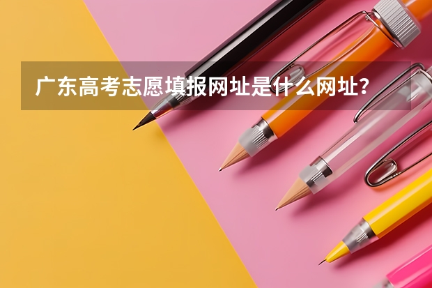 广东高考志愿填报网址是什么网址?