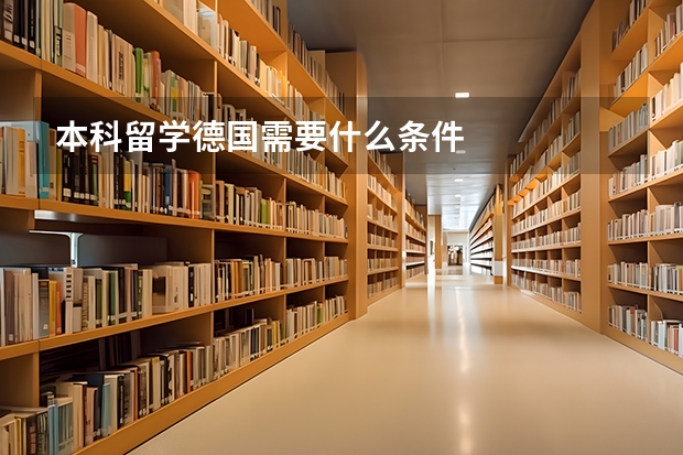 本科留学德国需要什么条件