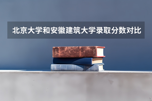 北京大学和安徽建筑大学录取分数对比