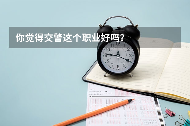 你觉得交警这个职业好吗?