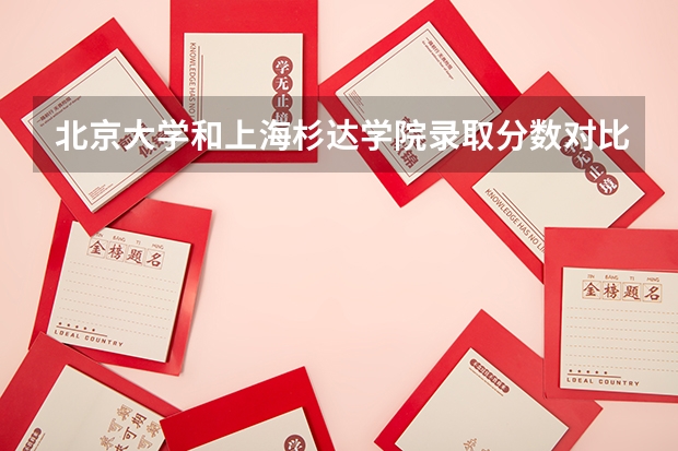 北京大学和上海杉达学院录取分数对比
