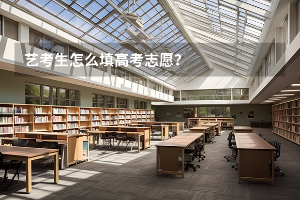 艺考生怎么填高考志愿?