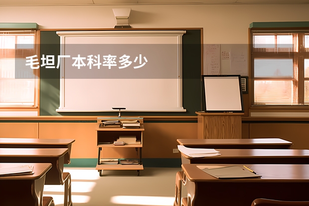毛坦厂本科率多少