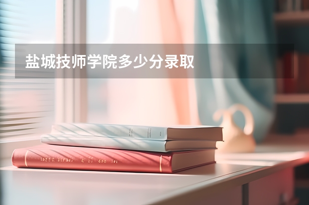 盐城技师学院多少分录取