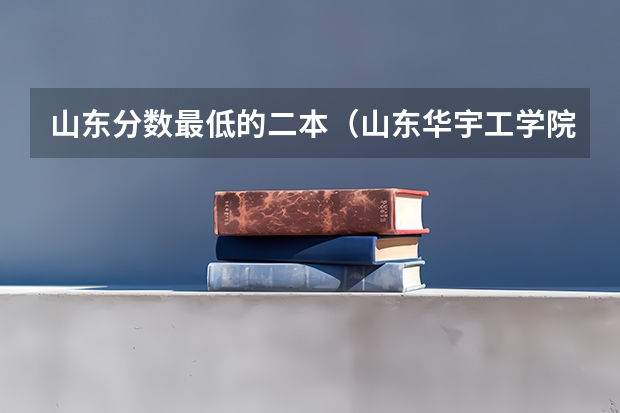 山东分数最低的二本（山东华宇工学院是几本院校？）