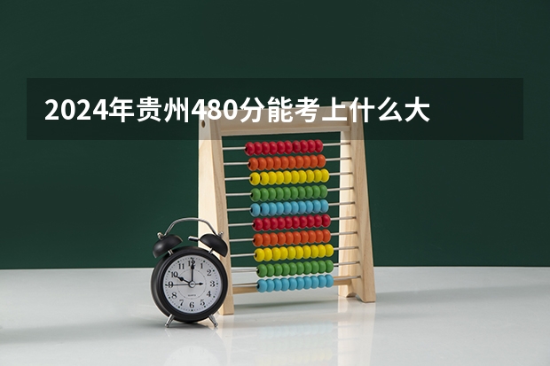 2024年贵州480分能考上什么大学?