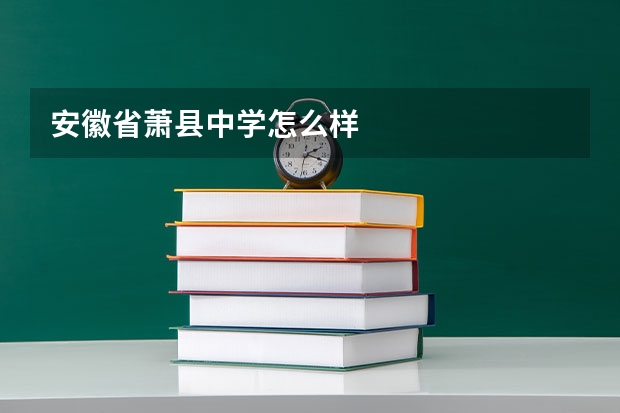 安徽省萧县中学怎么样