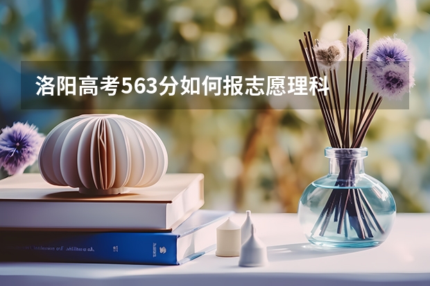 洛阳高考563分如何报志愿理科