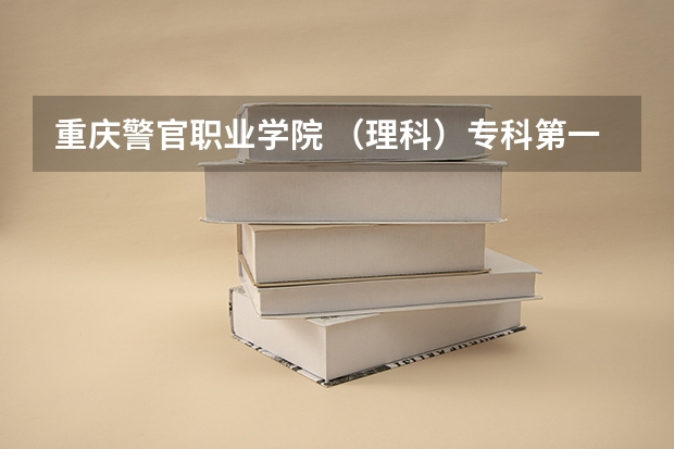 重庆警官职业学院 (理科)专科第一批录取分数线(重庆文化艺术学院录取分数线)