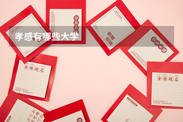 孝感有哪些大学