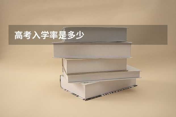 高考入学率是多少