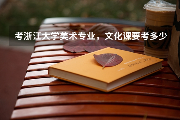 考浙江大学美术专业，文化课要考多少分才能上
