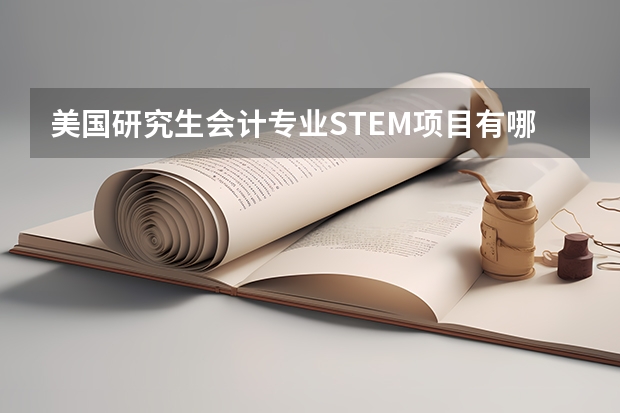 美国研究生会计专业STEM项目有哪些?