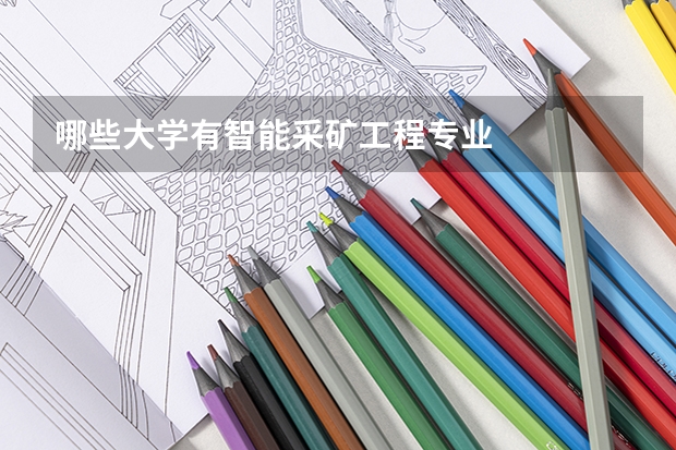 哪些大学有智能采矿工程专业
