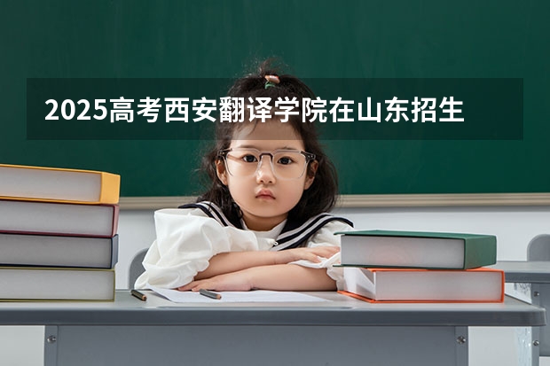 2025高考西安翻译学院在山东招生批次 有哪些专业？（2026参考）