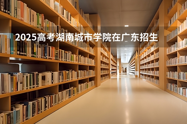 2025高考湖南城市学院在广东招生计划（2026参考）
